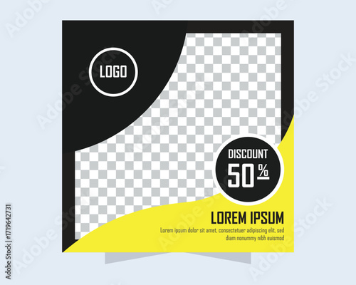  Modern Social Media Sale Banner Template with Discount Offer