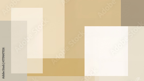 Beige Geometric Shapes Design