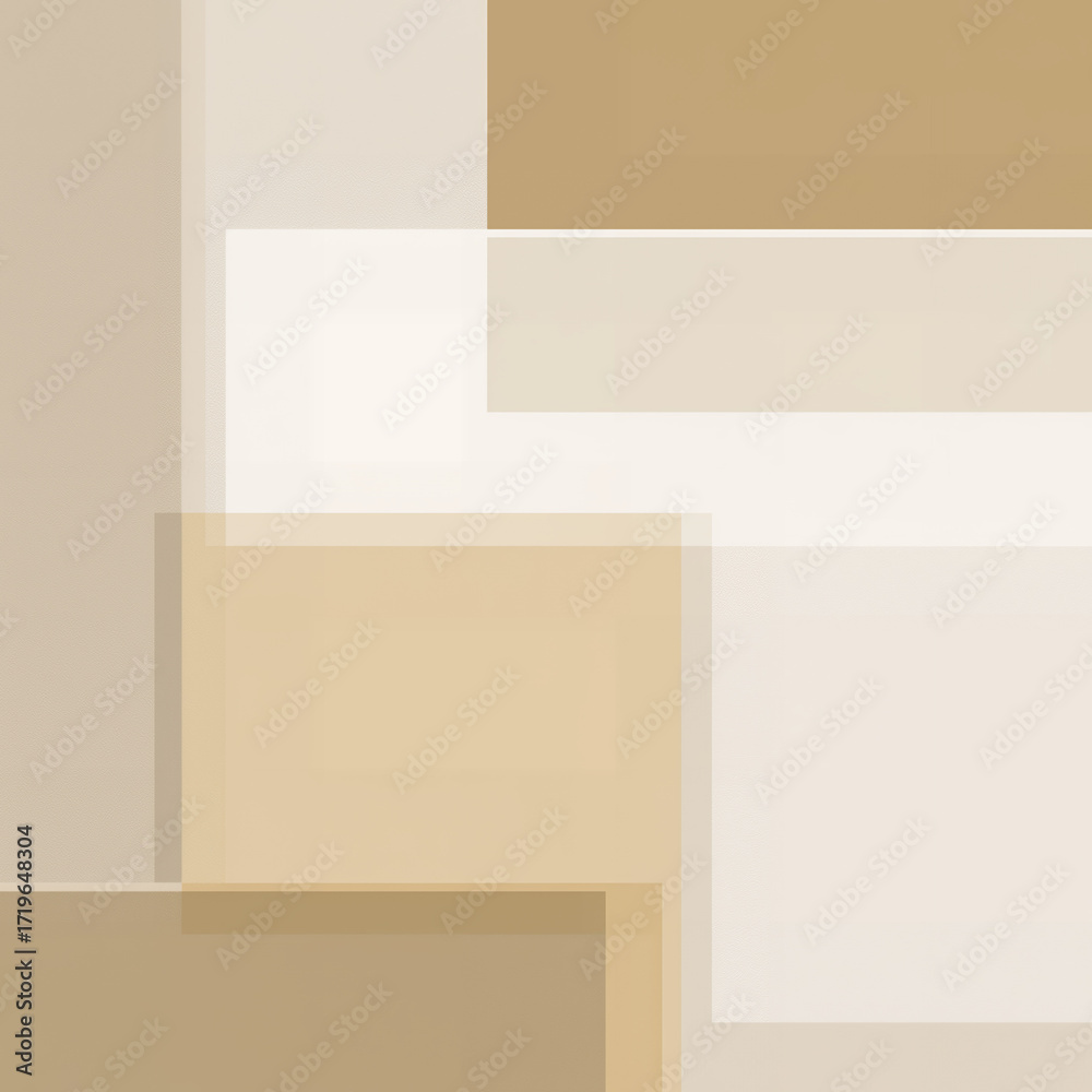 Fototapeta premium Beige Geometric Shapes Design
