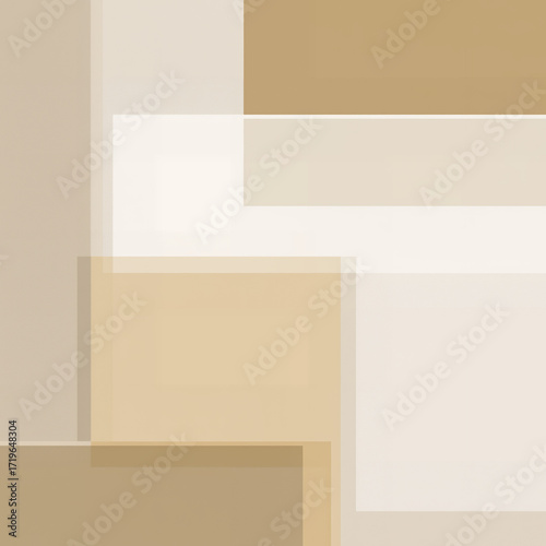Beige Geometric Shapes Design