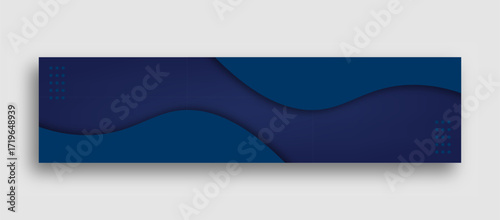 Minimal abstract blue background linkedin banner