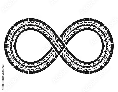 Intricate infinity symbol design