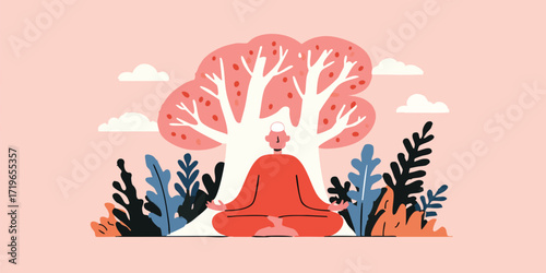 A serene moment of mindfuln...