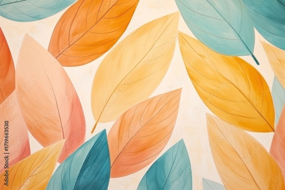 Obraz premium Leaves backgrounds abstract pattern.
