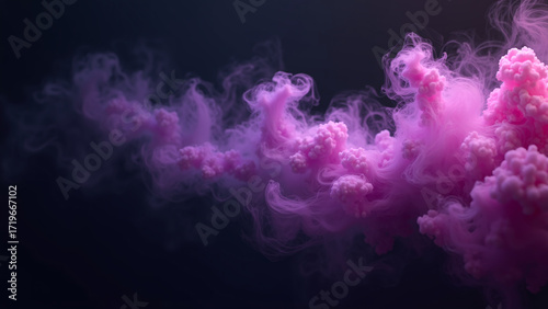 Pink and purple smoke swirls in black—fluid, surreal, and pulsing with motion, contrast, and bloom.
