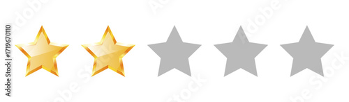 Customer experience or 5 star satisfaction rating. Line art. Vector icon for review apps and websites	