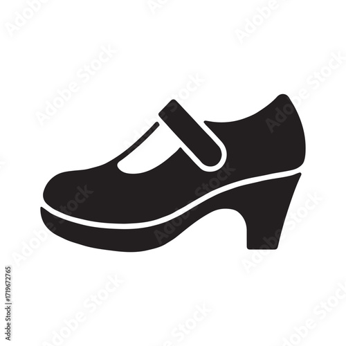 Mary Jane shoes elegant solid icon