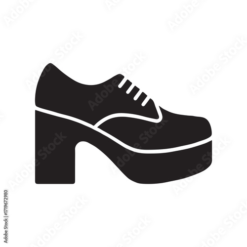 Platform shoes stylish solid footwear