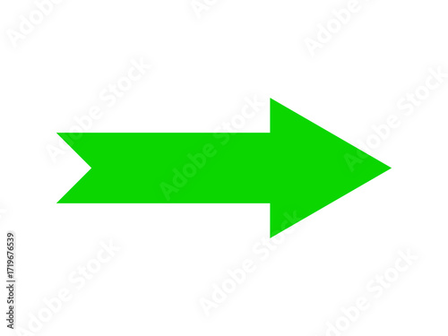 Green straight arrow icon right direction flat style. Arrow sign for website design, logo, app, UI. Arrow mark indicated the direction. Green arrow symbol. Vector illustration.