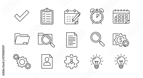 Task, Organization, and Solution Glyph Set