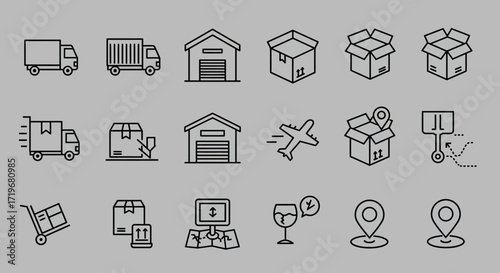 Modern Supply Chain and Tracking Glyphs