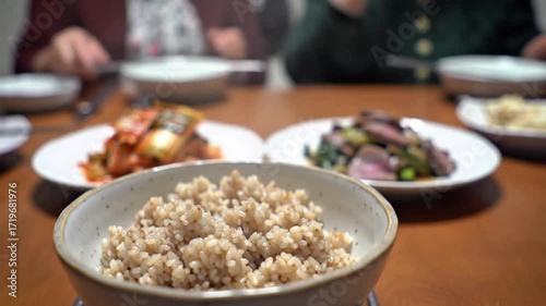 preparing food in restaurant