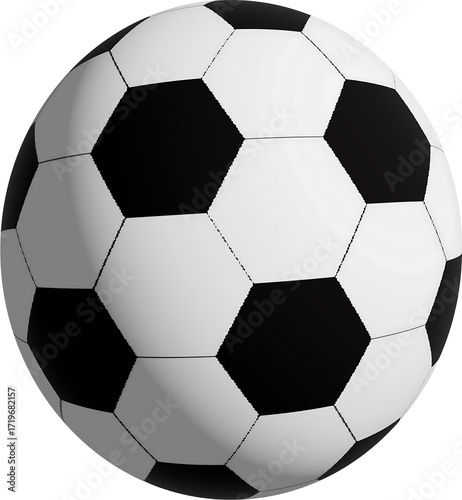 Classic Black And White Soccer Ball Isolated On White Background football sport isolated on a transparent background