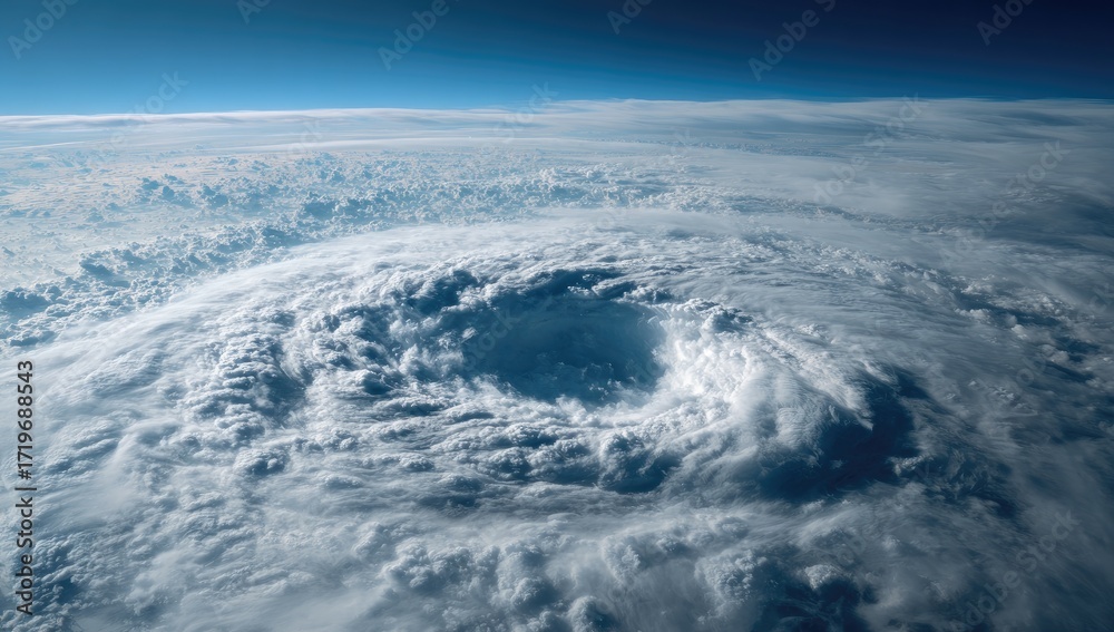 Obraz premium Vast swirling clouds over Earth