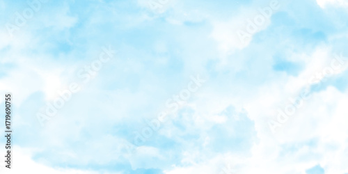 Blue sky and clouds with daylight natural background, blue sky background with clouds, summer blue sky banner light cloudy texture, Clouds white patterns on bright blue sky background.