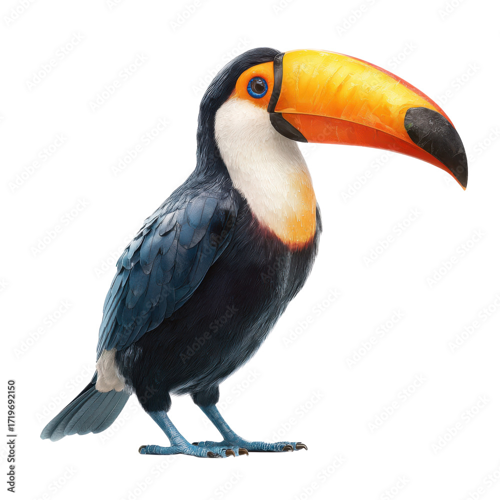 Fototapeta premium toucan isolated on white background