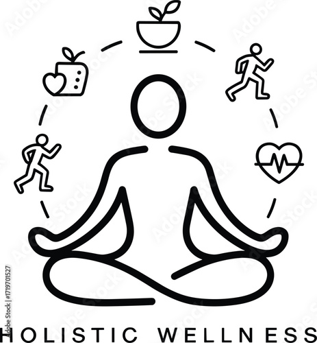 Holistic Wellness Illustration design