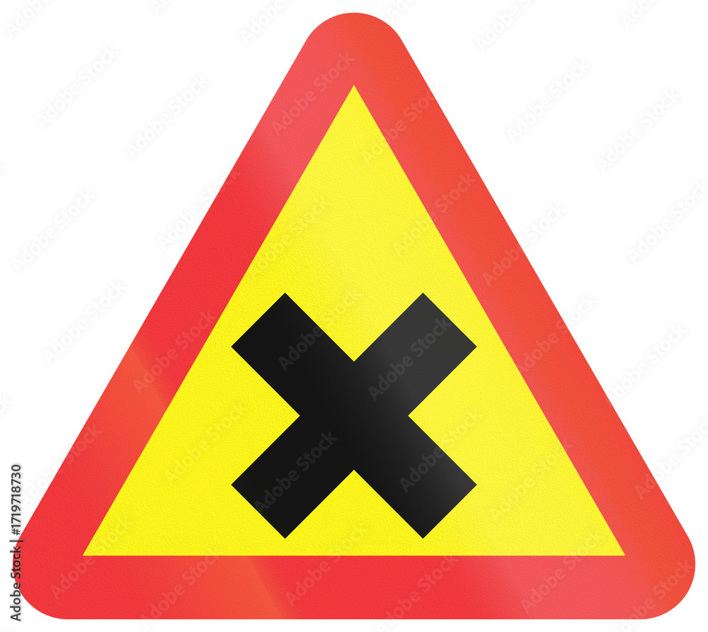 Obraz premium Road sign in Aland, an autonomous region of Finland - Crossroads
