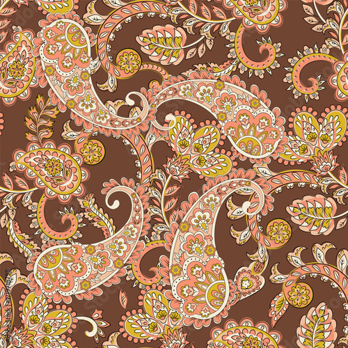 Paisley Seamless pattern fashion design. Vector pattern for textile design and fabrics.