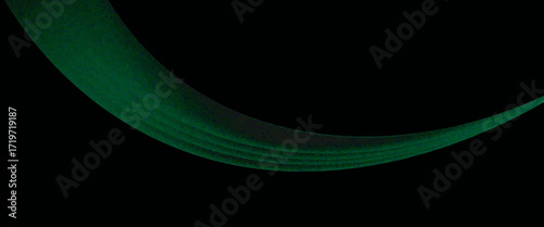 Green drapery silk fabric luxury background. Wavy abstract satin cloth vector texture pattern. Smooth shiny drape material curtain. Elegant velvet curve motion image realistic horizontal design.