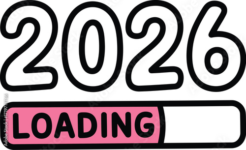 Year 2026 loading bar indicating anticipation and upcoming change