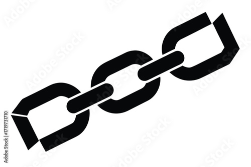 chain broken vector icon silhouette