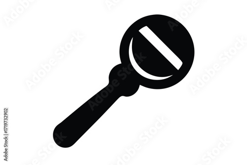 rattle vector icon silhouette