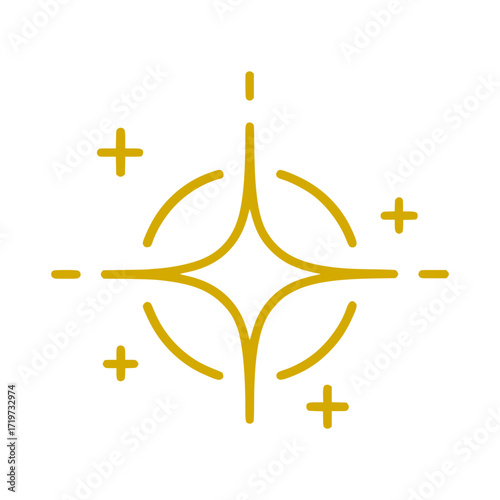 A golden starburst symbolizes radiance and forward momentum. Use this striking graphic to elevate your brand, inspire innovation, and convey a message of growth and success.