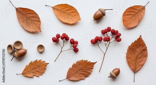 Autumn Bounty Flat Lay Natural Fall Wellness Elements