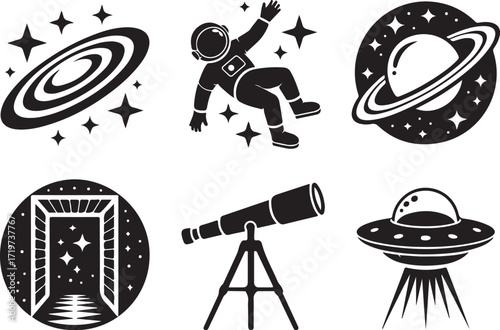 Explore cool space icons for a creative project