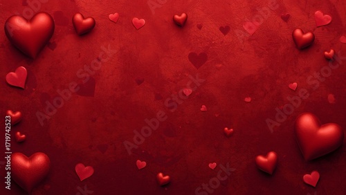 Tactile Surface Luxury Red Graphic Background for Valentine's Celebration Backdrop Designs