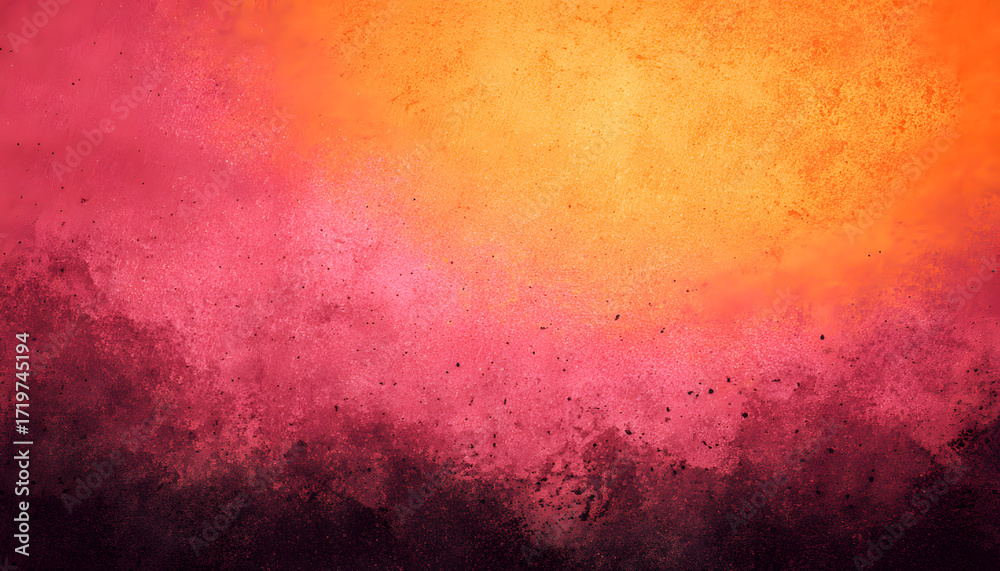 Fototapeta premium pink orange shine colour gradient difficult summary historical past shine bright light and glow template empty area grainy noise grungy texture