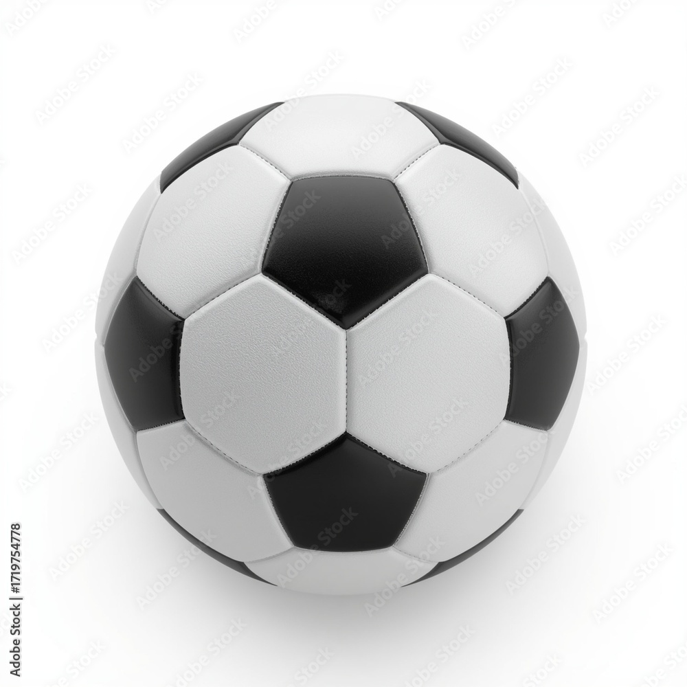 Fototapeta premium soccer ball on white background