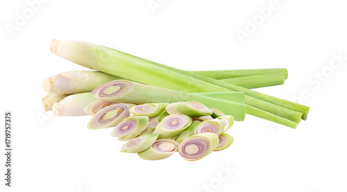 Lemongrass isolated on transparent png ( image from camera )
