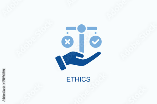 Ethics Icon Or Logo Isolated Vector Illustration