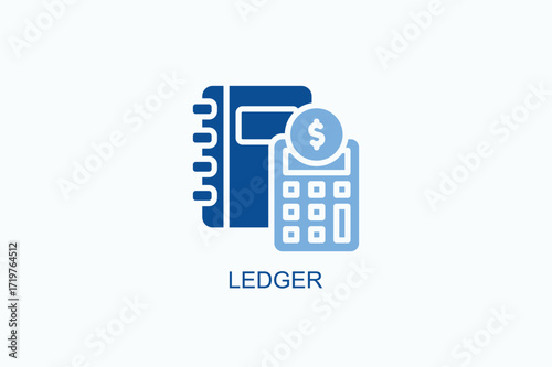Ledger Icon Or Logo Isolated Vector Illustration