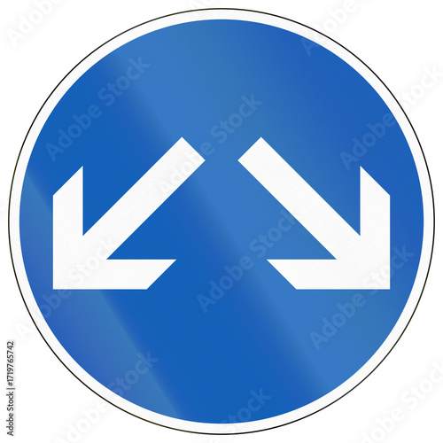 Free Download Regulatory road sign in Finland - Pass on either side - GFXLoad