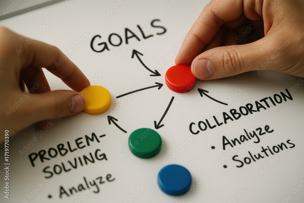 custom made wallpaper toronto digitalGoals and collaboration involve problem solving strategy and solution to achieve success and progress with teamwork
