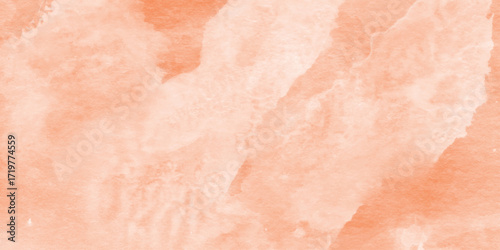 paint stain orange watercolor generative, abstract orange watercolor paint splash or smoke cloud frame on a transparent background, soft textured on wet white paper, calm abstract painting.