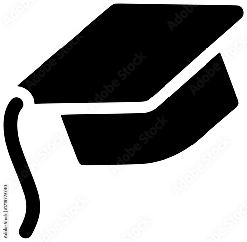graduation illustration education silhouette university logo success icon student outline school hat college achievement diploma ceremony cap graduate academic shape adults vector graphic background