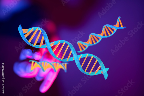 Abstract image of DNA stran...