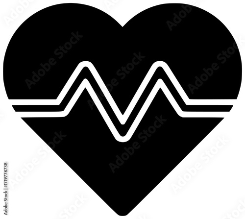 heartbeat illustration love silhouette symbol logo vector icon heart outline valentine icon pulse health medical red design care shape shape adults vector graphic background