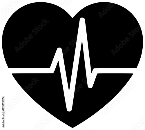 heartbeat illustration love silhouette symbol logo vector icon heart outline valentine icon pulse health medical red design care shape shape adults vector graphic background