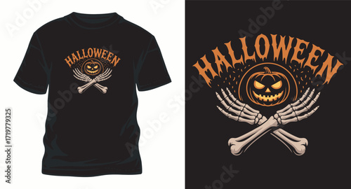 Halloween t-shirt design. Halloween t shirt design vector graphic typography t shirt. Halloween Family Shirt Halloween day.