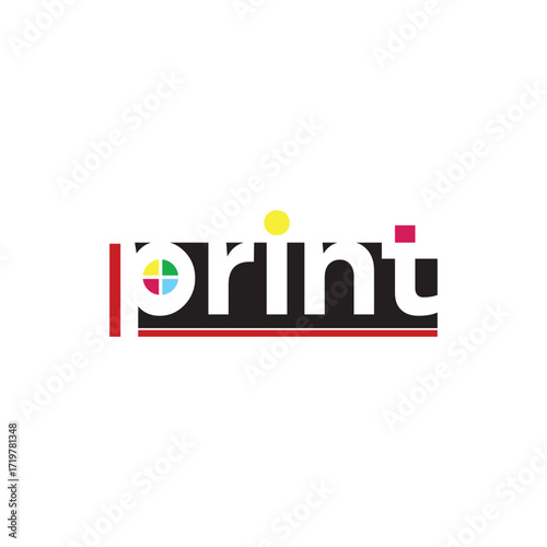 printing house logo, photocopies, Digital printing logo design, Logo for print shop polygraph and print factory, cmyk,rgb, CMYK designs
