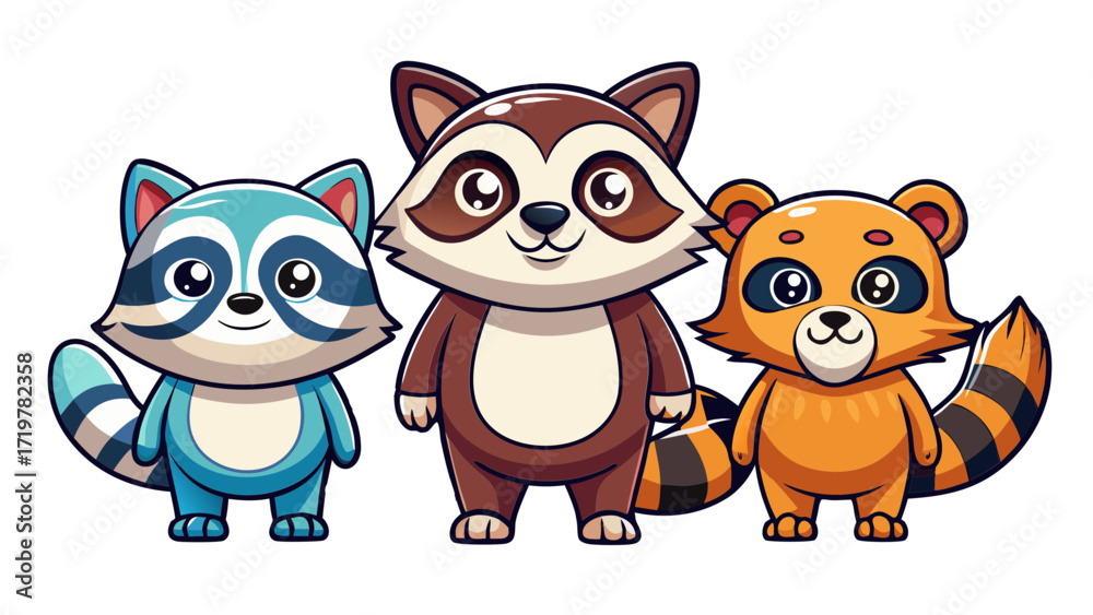 Fototapeta premium animal, fox, cartoon, vector, dog, illustration, cat, love, set, baby, teddy, toy, fun, art, cute, pet, brown, heart, funny, character, adorable, kid, valentine, animals, childhood, farm, landscape