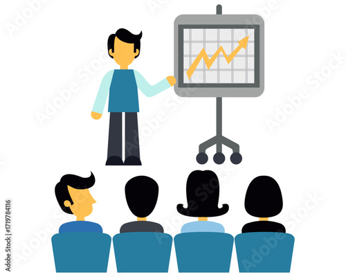 people discuss about bussines growth illustration 2.ai