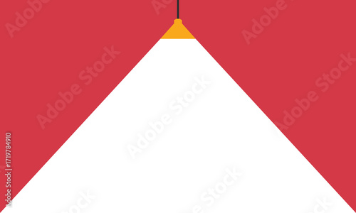Lamp illumination icon in flat style. Spotlight vector illustration on isolated background. Floodlight energy sign business concept. business vector presentation.