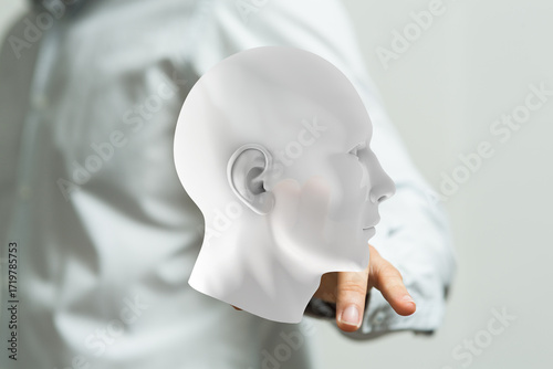 Abstract image of a person ...