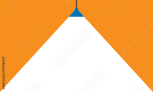Lamp illumination icon in flat style. Spotlight vector illustration on isolated background. Floodlight energy sign business concept. business vector presentation.